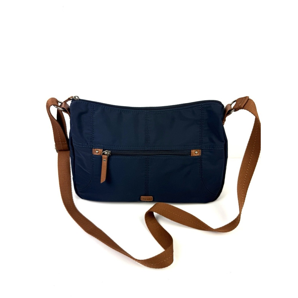 The Sak Esperato Hobo Handbag Navy Blue Eco Twill Nylon Crossbody Used Once